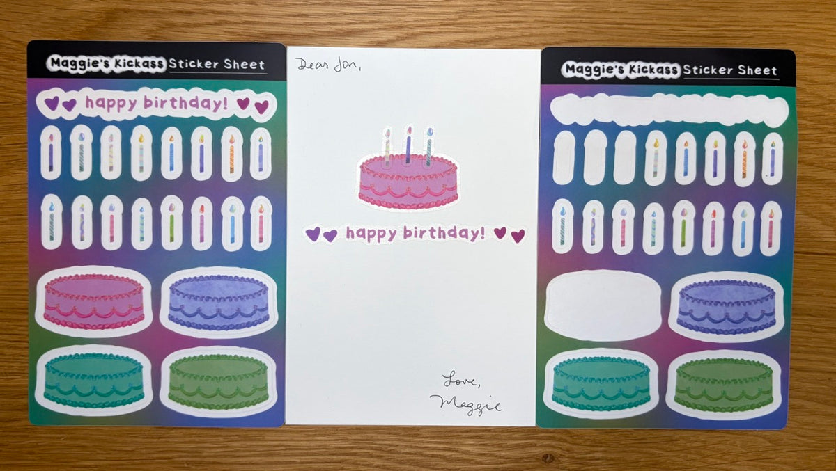 Happy Birthday Sticker Sheet