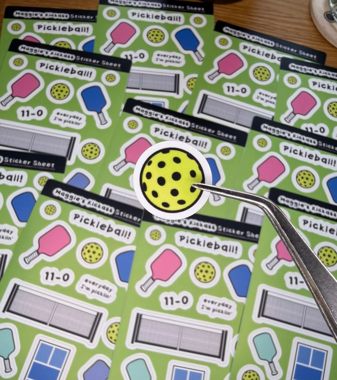 Pickleball Sticker Sheet