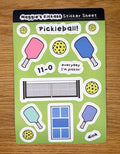 Pickleball Sticker Sheet